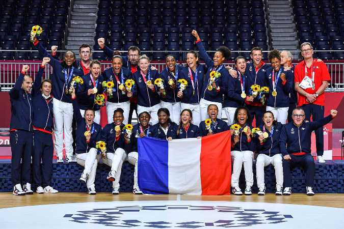 Olympia Tokio 2020 Handball Frauen - Frankreich Olympiasieger - Foto: FFHandball / Iconsport