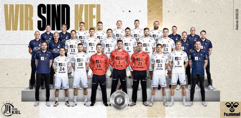 THW Kiel - Handball Bundesliga und EHF Champions League Saison 2021/2022 - Copyright: HBL / THW Kiel
