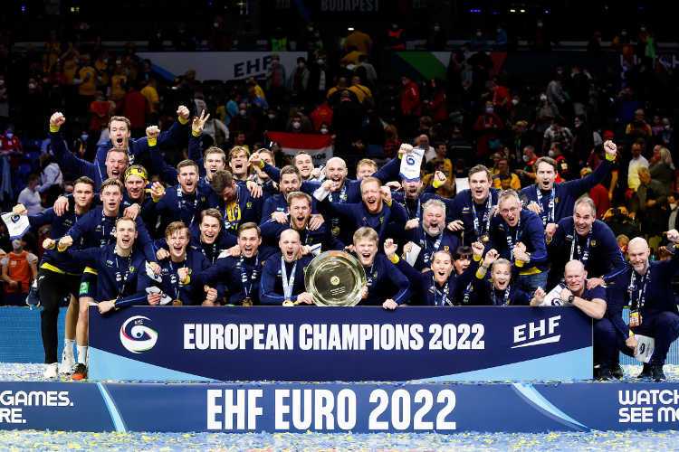 Handball EM 2022 EHF EURO - Schweden Europameister - Copyright: Jozo Cabraja/kolektiffimages