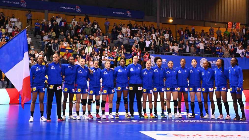 Handball EM 2022 EHF EURO Frauen Europameisterschaft - Frankreich Team (Spiel gegen Ukraine) - Copyright: ©FFHandball__ICON_SPORT
