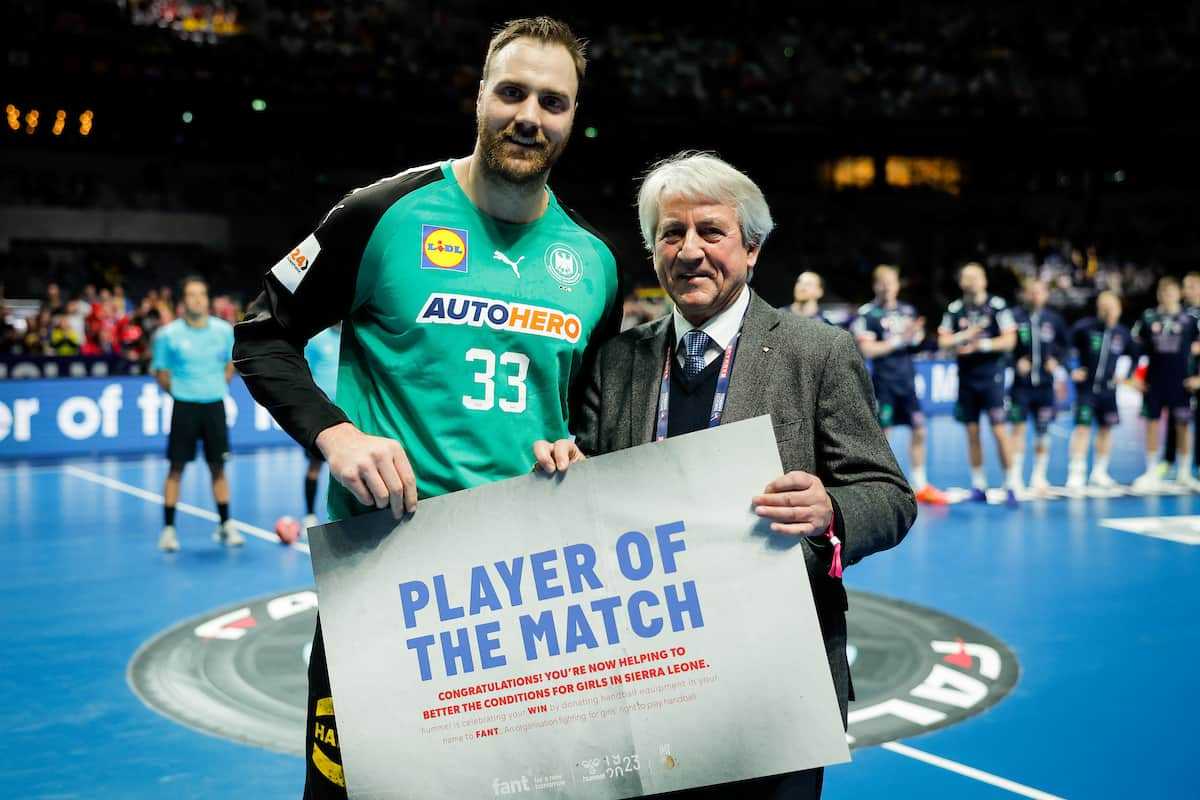Handball WM 2023 - Deutschland vs. Norwegen - Andreas Wolff Player of the Match - Copyright: IHF