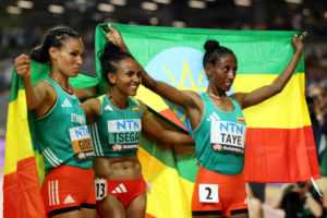 Leichtathletik WM 2023 Budapest 10000 M Frauen Äthiopien - Copyright: Getty Images for World Athletics