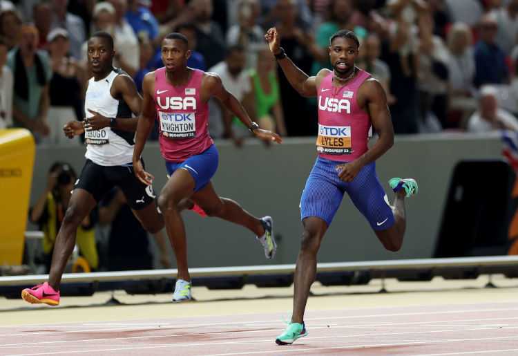Leichtathletik WM 2023 Budapest 200 Meter Noah Lyles USA - Copyright: Getty Images for World Athletics