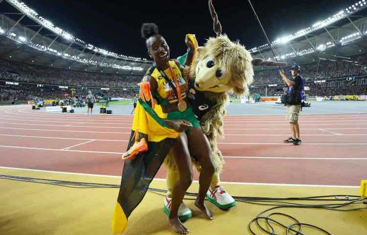 Leichtathletik WM 2023 Budapest 200 Meter Shericka Jackson Youhuu - Copyright: Getty Images for World Athletics