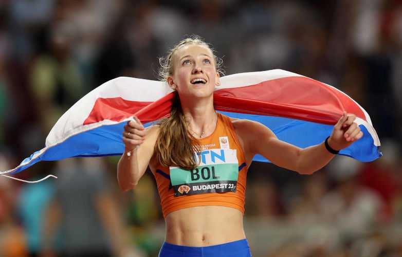 Leichtathletik WM 2023 Budapest 400 Meter Hürden Femke Bol - Copyright: Getty Images for World Athletics