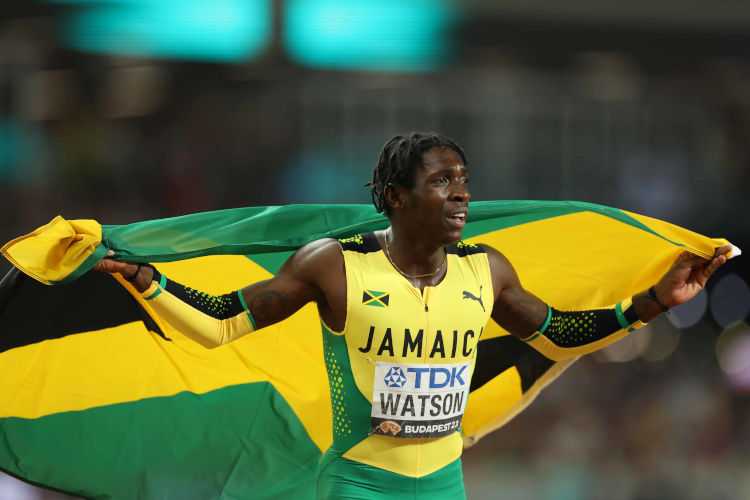 Leichtathletik WM 2023 Budapest 400 Meter Antonio Watson - Copyright: Getty Images for World Athletics