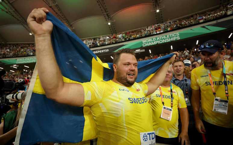 Leichtathletik WM 2023 Budapest Diskus Männer Daniel Stahl - Copyright: Getty Images for World Athletics