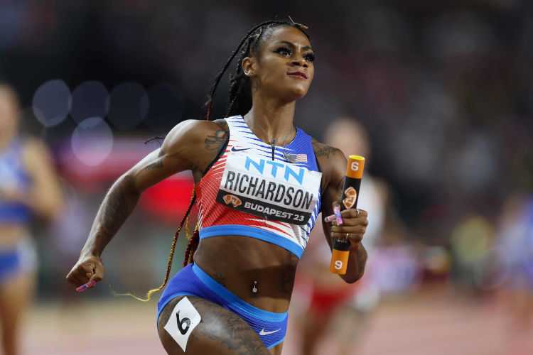 Leichtathletik WM 2023 Budapest Sha’Carri Richardson Staffel USA - Copyright: Getty Images for World Athletics