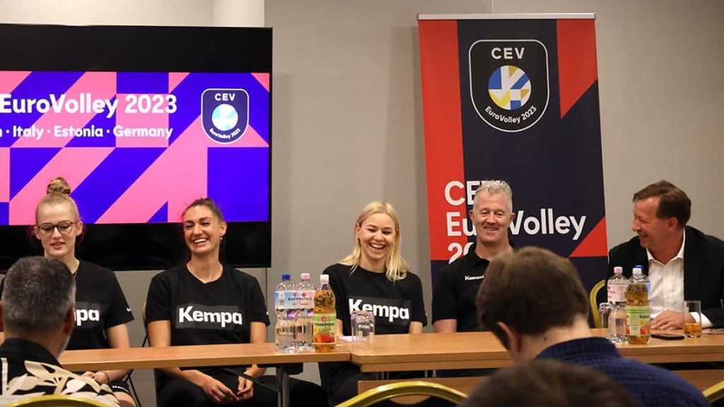 Volleyball EM 2023 Frauen - Deutschland DVV Pressekonferenz - Copyright: DVV