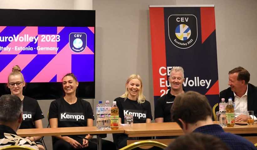 Volleyball EM 2023 Frauen - Deutschland DVV Pressekonferenz - Copyright: DVV