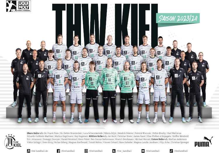 THW Kiel - Handball Bundesliga Saison 2023/2024 - Copyright: THW Kiel